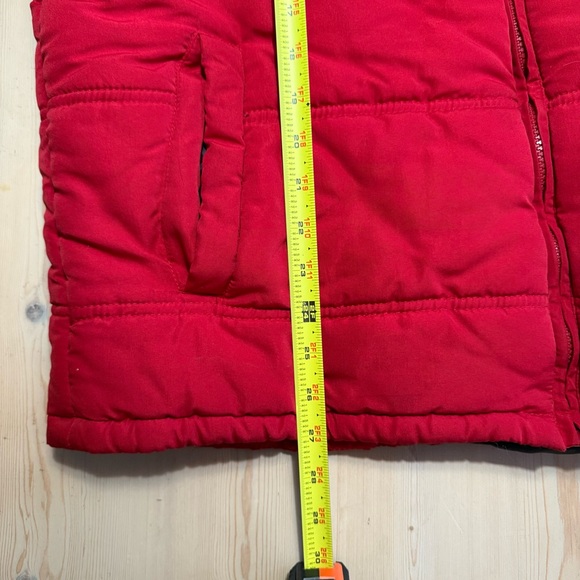 Men’s Field & Stream Red Puffer Vest Insulated Full Zip Fleece Large - Picture 5 of 6